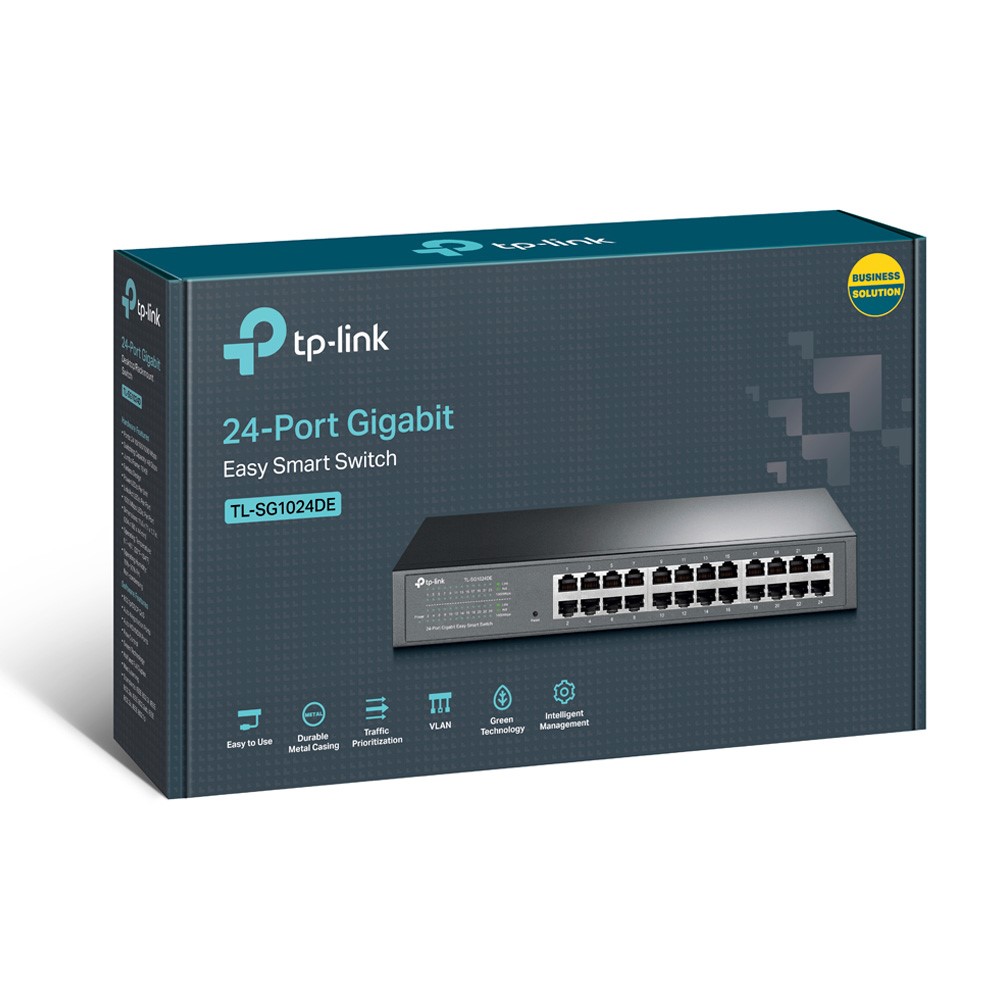 TP-LINK SWITCH DE 24 PUERTOS GIGABIT EASY SMART / TL-SG1024DE