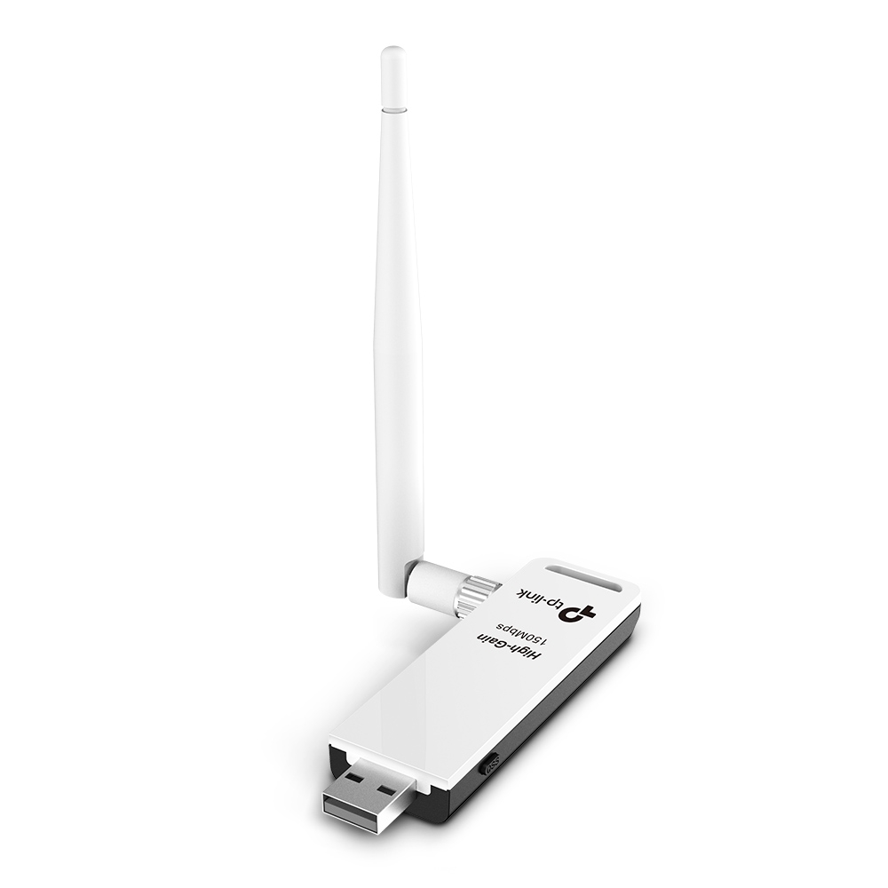 TP-LINK ADAPTADOR INALAMBRICO  /USB2.0/N150/1ANT/4dBi/TL-WN722N