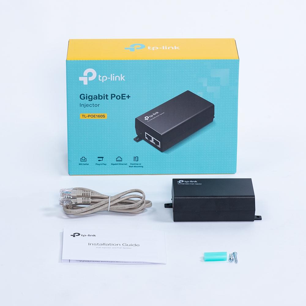 ADAPTADORES TP-LINK INYECTOR POE + /PoE160S (TL-POE160S)