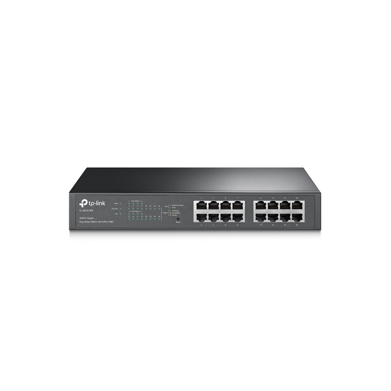 TP-LINK SWITCH EASY SMART DE 16 PUERTOS GBT/8 PTOS POE+/TL-SG1016PE