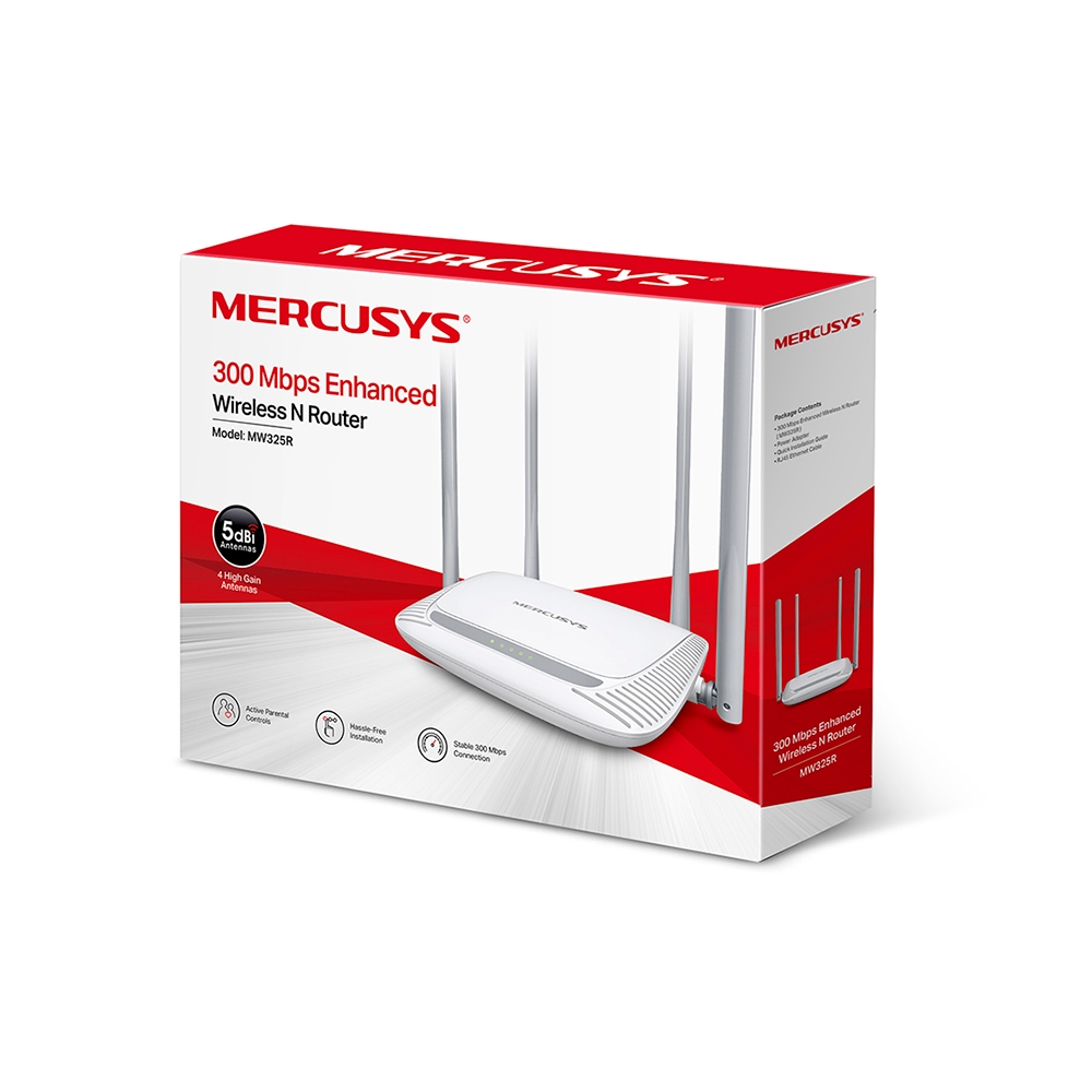 TP-LINK ROUTER N300 MERCUSYS 4 ANTENAS / MW325R