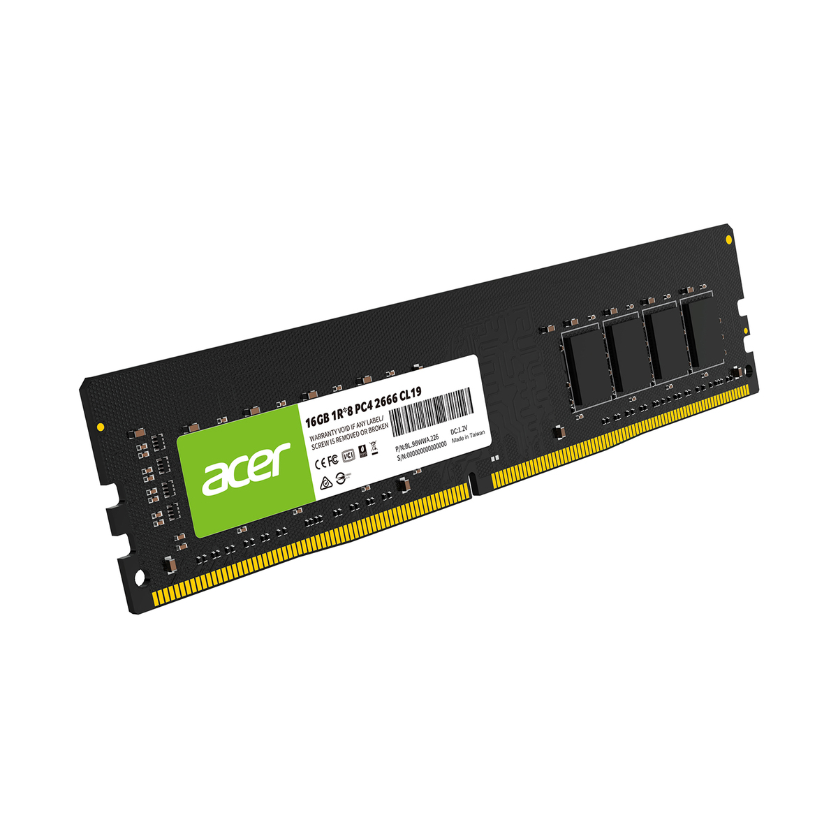 MEMORIA UDIMM DDR4 ACER UD100 16GB 2666MHZ CL19 (BL.9BWWA.226)