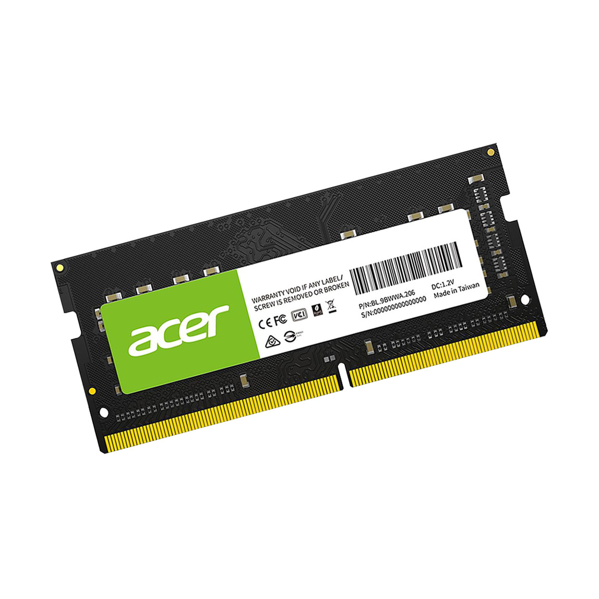 MEMORIA SODIMM DDR4 ACER SD100 8GB 3200MHZ CL22 (BL.9BWWA.206)