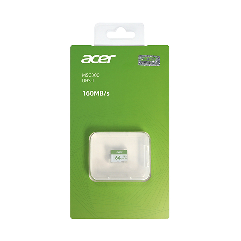 MEMORIA MICRO SDXC ACER MSC300 64GB 160MB/S UHS-I V30 (BL.9BWWA.302)