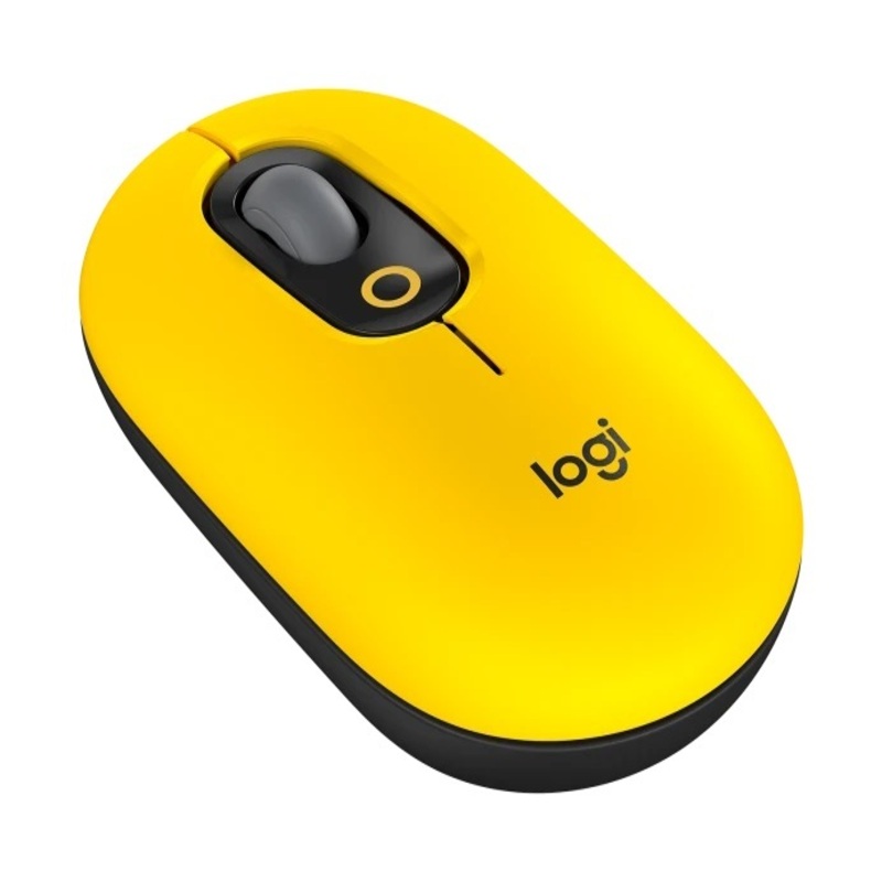 MOUSE LOGITECH POP OPTICO BT 4,000DPI SILENT BLAST YELLOW (910-006549)