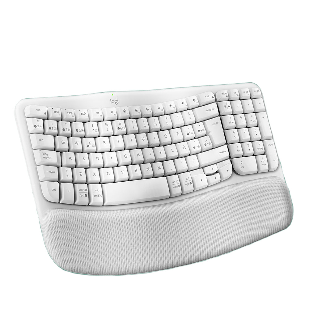 TECLADO LOGITECH WAVE KEYS USB BT MULTIDISP. OFFWHITE (920-012279)