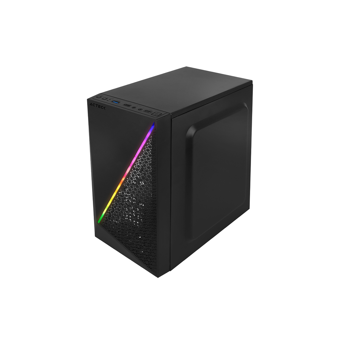 GABINETE ACTECK KIOTO COMPACT MICRO TOWER RGB 3.0 500W ACRIL AC-933070