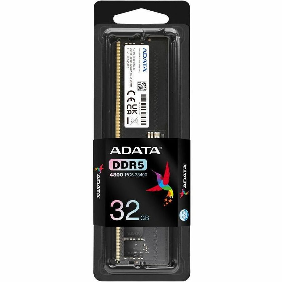 MEMORIA RAM DDR5 ADATA 4800HZ 32GB UDIMM CL40 1.1V (AD5U480032G-S)