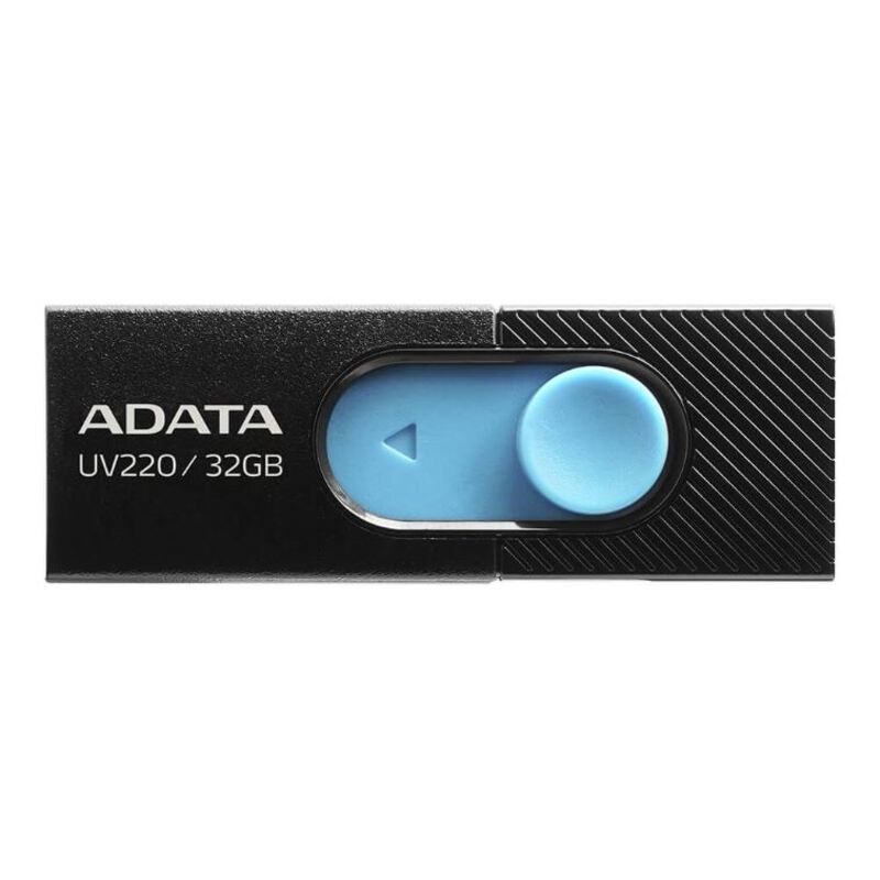 MEMORIA FLASH ADATA UV220 32GB USB 2.0 NEGRO/AZUL (AUV220-32G-RBKBL)