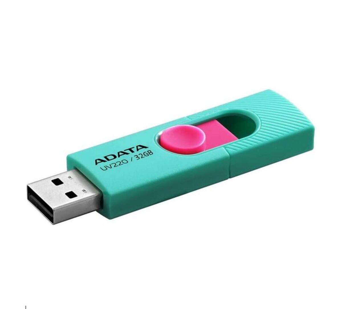 MEMORIA FLASH ADATA UV220 32GB USB 2.0 AZUL/ROSA (AUV220-32G-RGNPK)