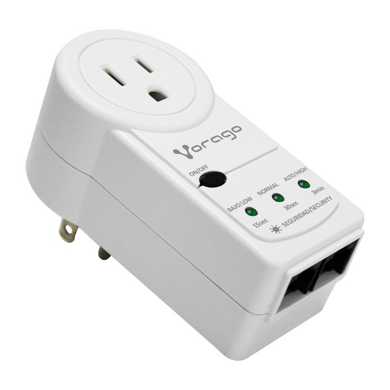 PROTECTOR DE VOLTAJE VORAGO RJ45/RJ11 PORTATIL 1800 W ELECTRODOMÉSTICOS (AVR-300-WH)