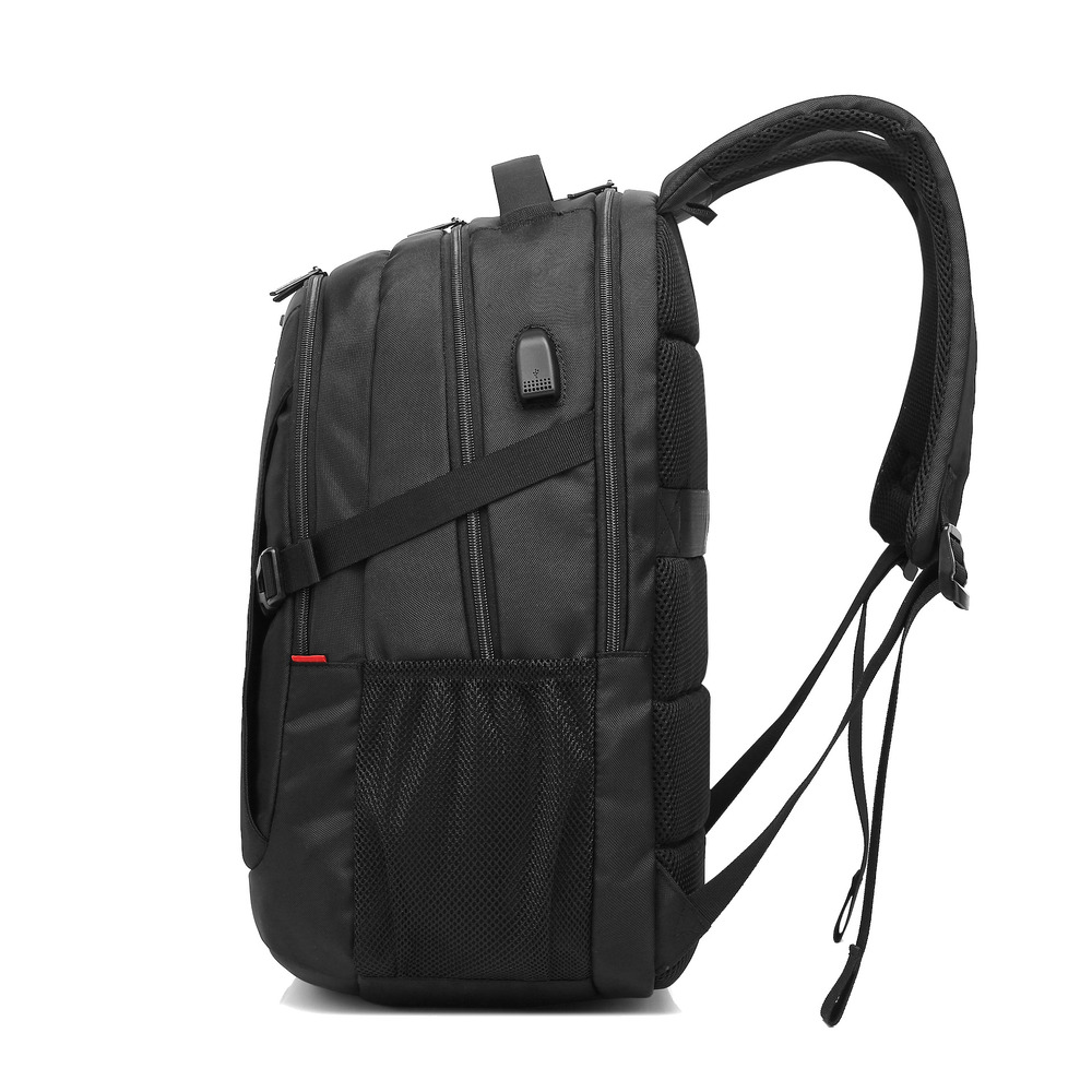 MOCHILA VORAGO EXPANDIBLE XL SOPORTA LAPTOP 15.6" USB NEGRA BP-402