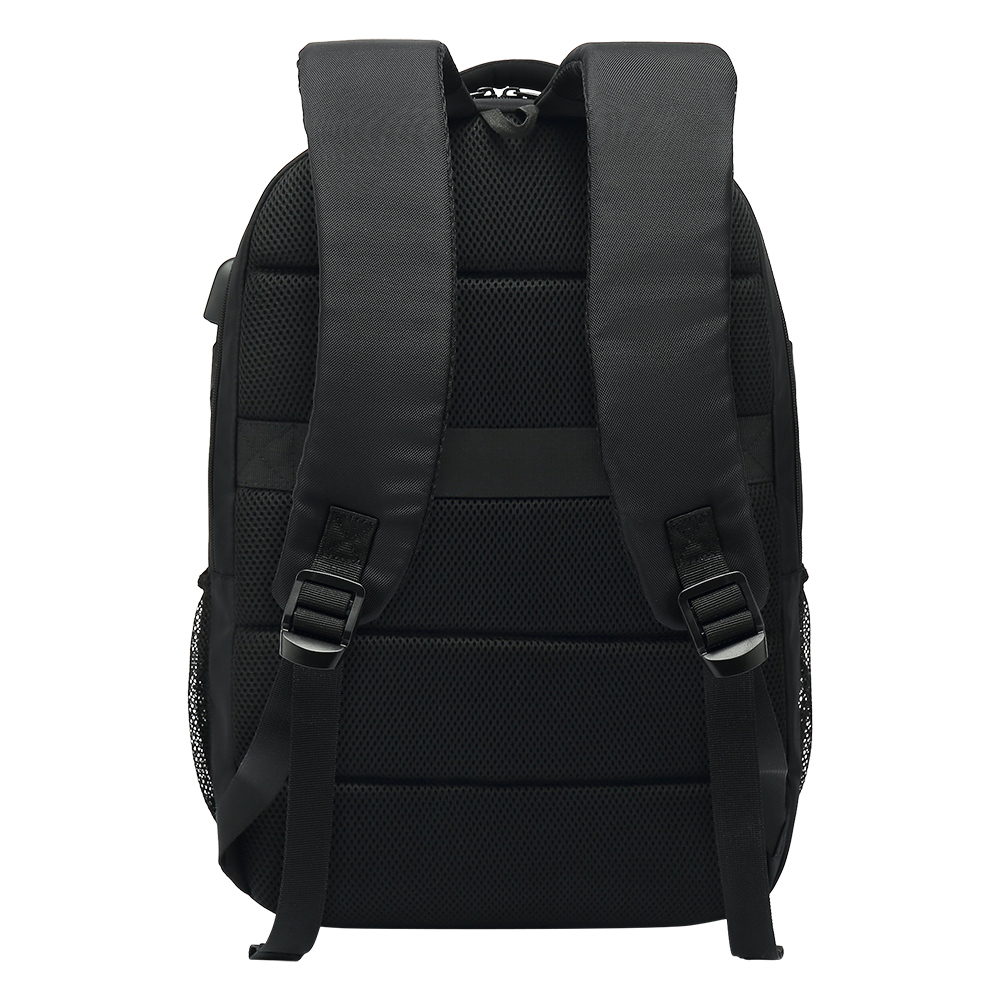 MOCHILA VORAGO EXPANDIBLE XL SOPORTA LAPTOP 15.6" USB NEGRA BP-402