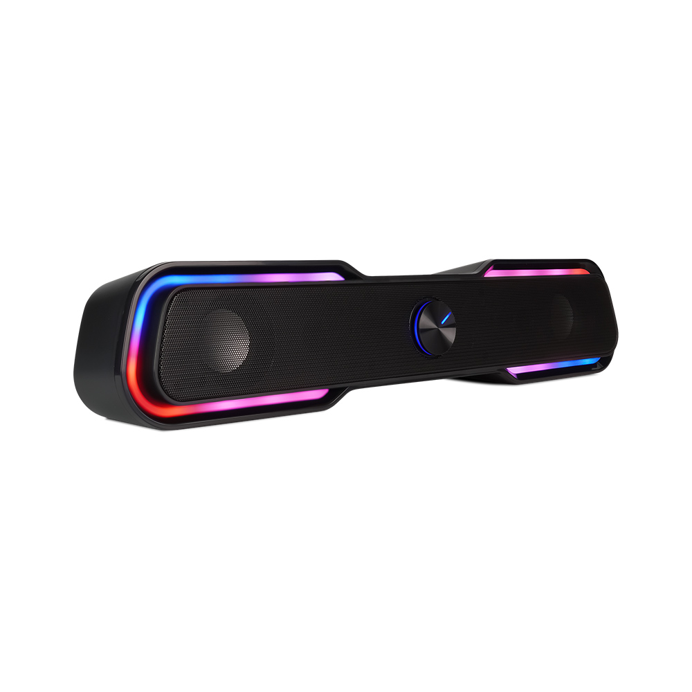 BOCINA START THE GAME BT/3.5MM ILUMINACION RGB POR USB  NEGRO BSP-350