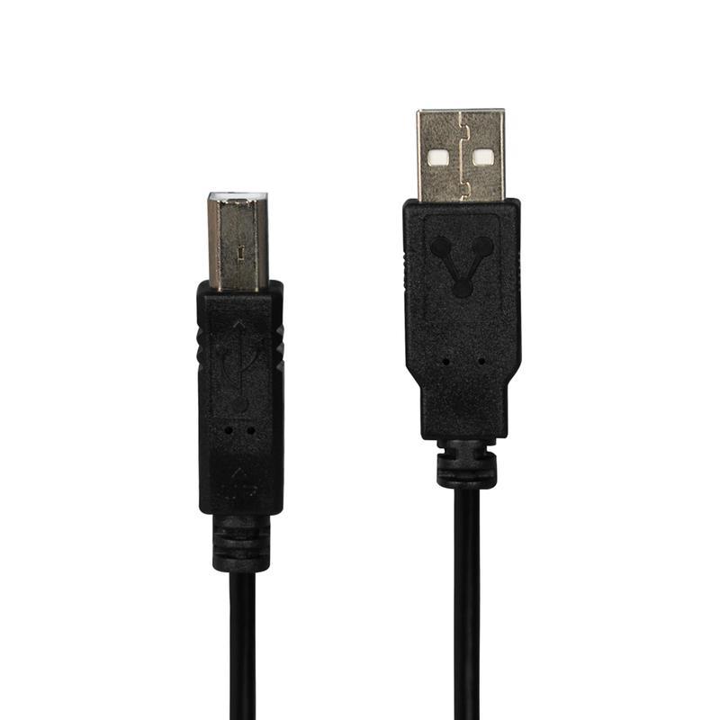 CABLE VORAGO PARA IMPRESORA USB/AB 2.0 1.8 MTS NEGRO (CAB-AB018)