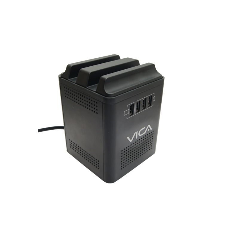 REGULADOR ELECT VICA 800VA/400W 4 CONT/4 USB CARGA RAPIDA (CONNECT 800)