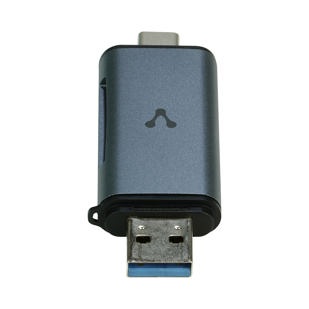 LECTOR DE MEMORIAS VORAGO SD/MICRO SD USB 3.0 y TIPO C OTG (CR-350)