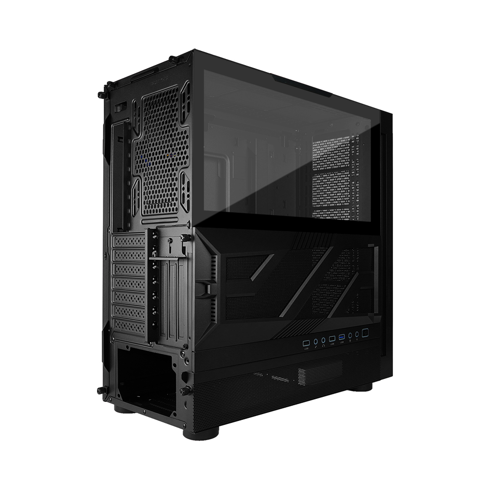 GABINETE GAME FACTOR ATX CRISTAL USB 3.0 INT. LAT/RGB S/FTE CSG800 BK