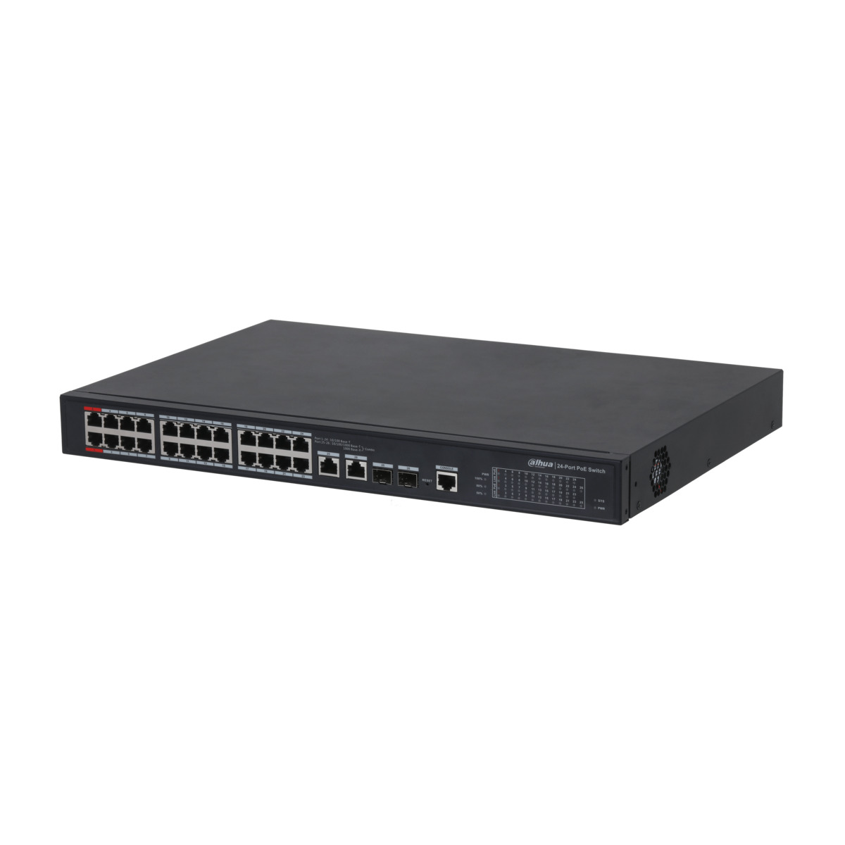 SWITCH POE ADMINISTRADO 24PTOS 100 + 2 PTOS GIGABIT(DH-PFS4226-24ET-240)