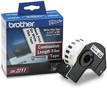 ETIQUETAS PLASTICA BROTHER DK2211 CONTINUA TEXTO NEGRO 29MM X 152MM DK2211