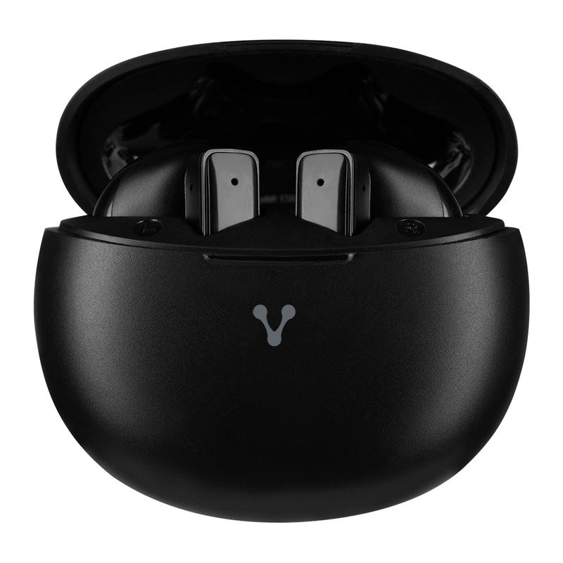 AUDIFONOS VORAGO EARBUD BT TWS 5.4 6HRS + 3 CARGAS TACTIL USB-C NEGRO (ESB-310-BK)