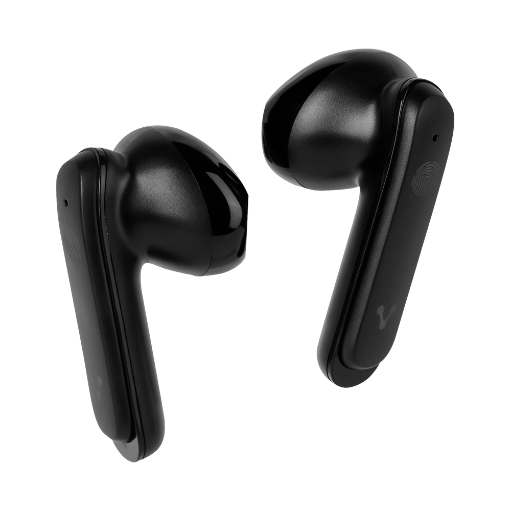 AUDIFONO VORAGO BT 5.3 EARBUD IPX4 TWS 6HRS+3CARGAS DISPLAY BATERIA ESB-401