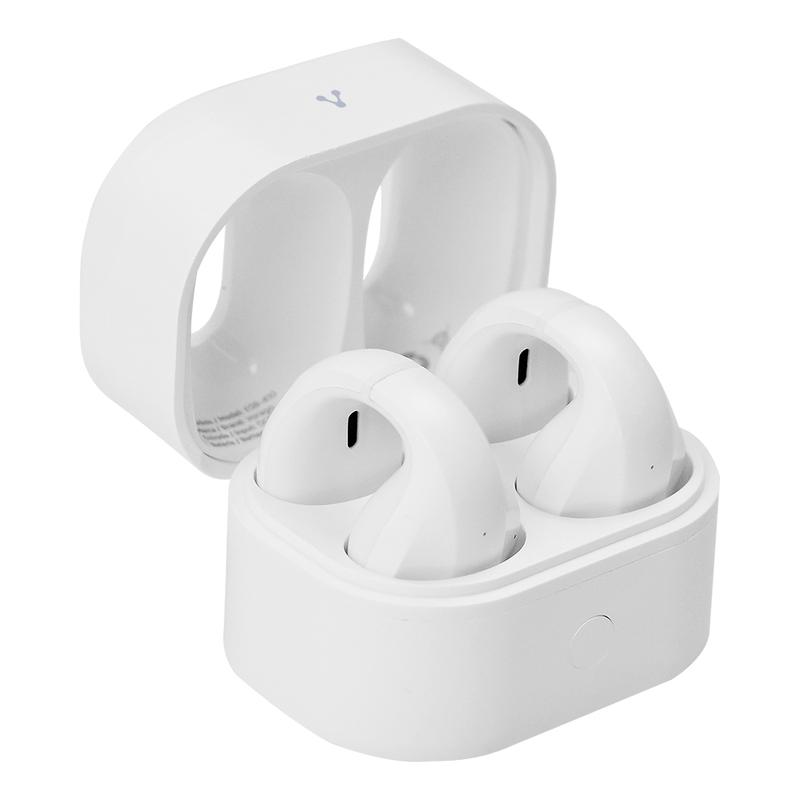 AUDIFONOS VORAGO EARBUD BT 5.4 OWS 7.5HRS + 2CARGAS TACTIL USB-C BLANCO (ESB-410)