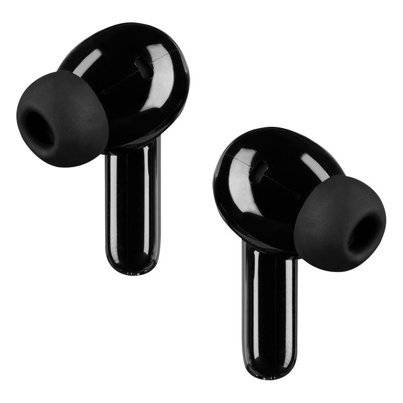 AUDIFONOS VORAGO EARBUD BT 5.3 TWS APLIC. TUYA 6HRS+3CARGAS TACTIL USB NEGRO (ESB-450-BK)