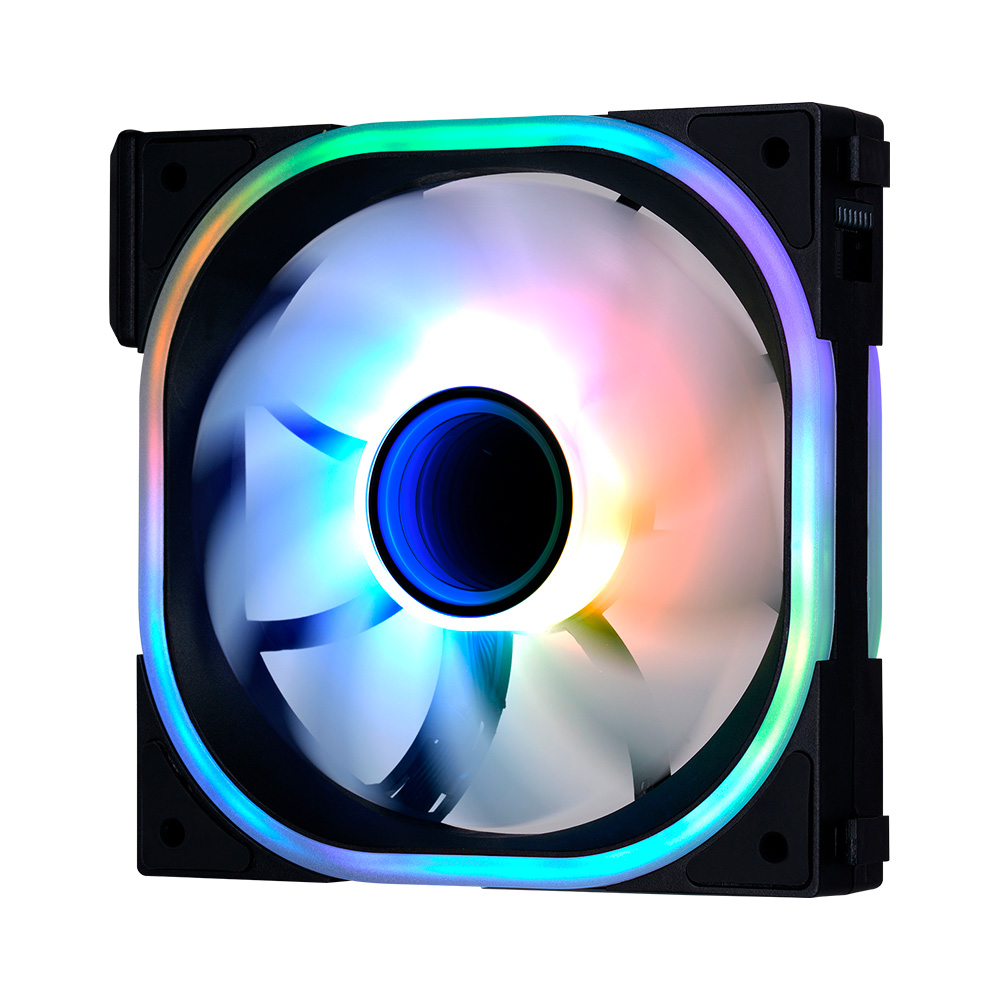 VENTILADOR MODULAR GAME FACTOR 120MM 58CFM 1900RPM RGB NEGRO FG500-BK