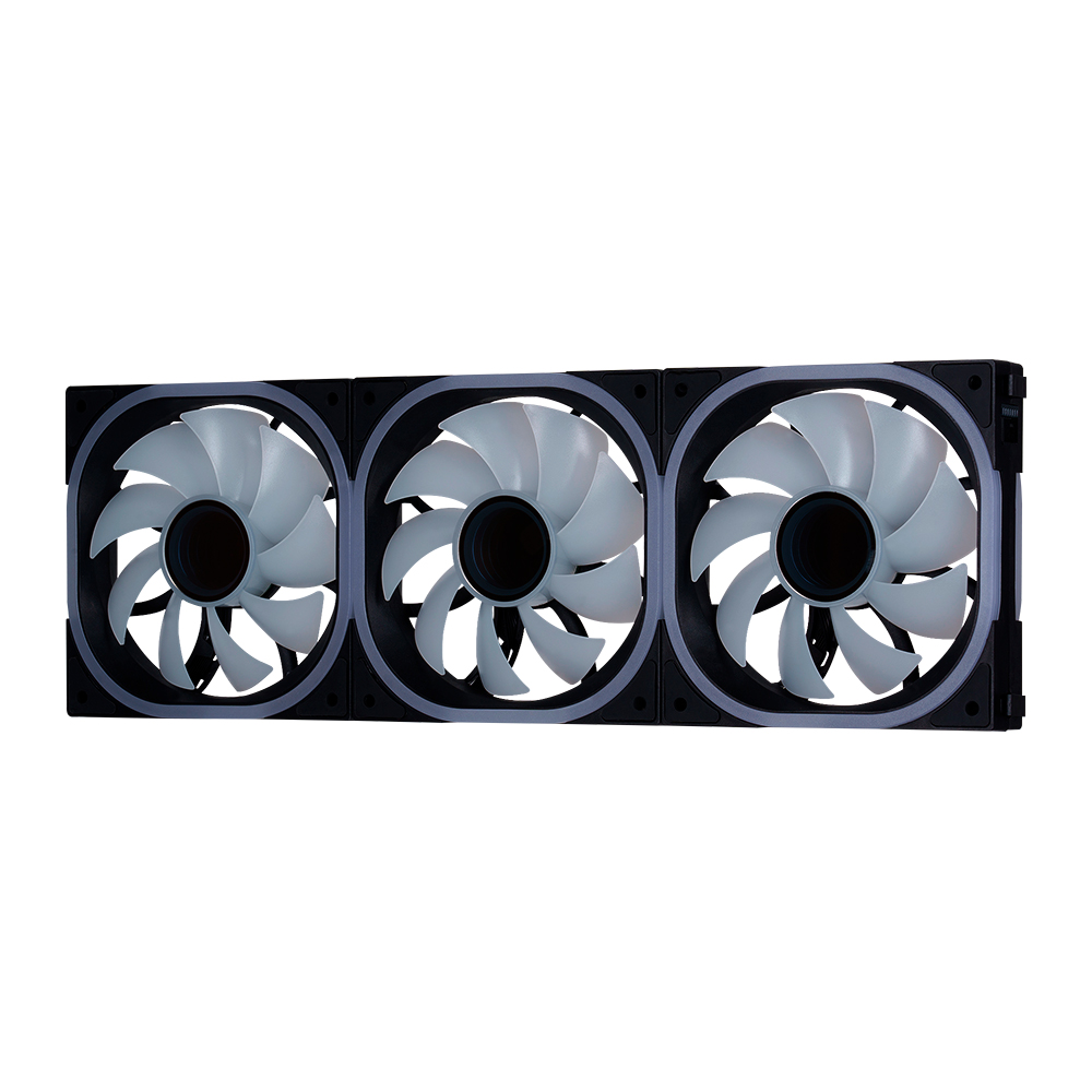 KIT VENTILADORES MODULAR GAME FACTOR 3X120MM 58CFM RGB NEGRO FKG500-BK