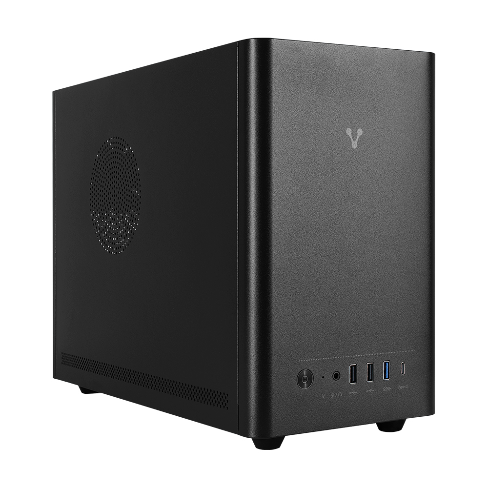 GABINETE VORAGO MINITORRE MATX 2xUSB 2.0/1xUSB 3.0/1xTIPO C/5OOW GAB-210-BK