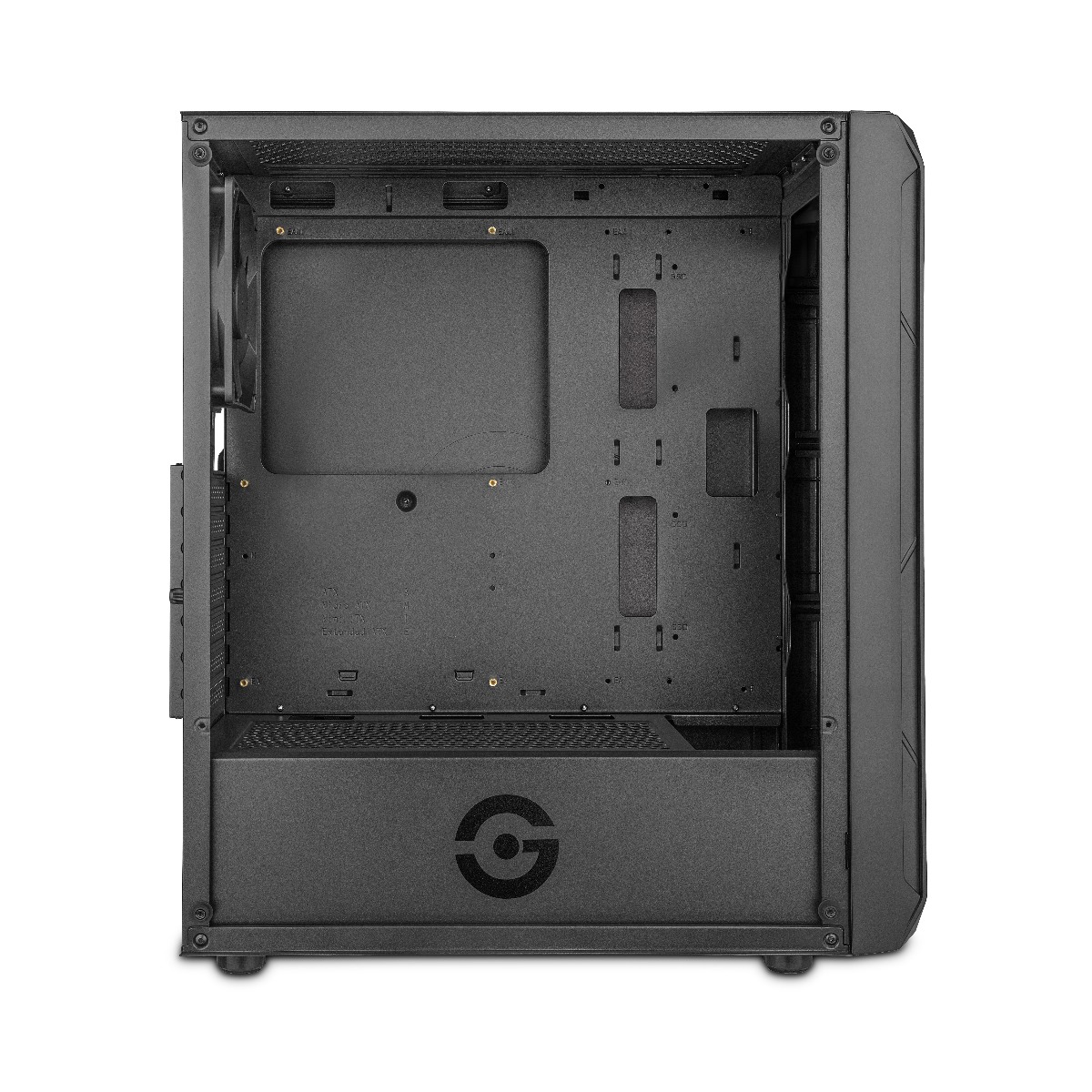 Getttech Gaming PC Case with Mesh Front Panel - SKU: GCM-ASGX1-01BK