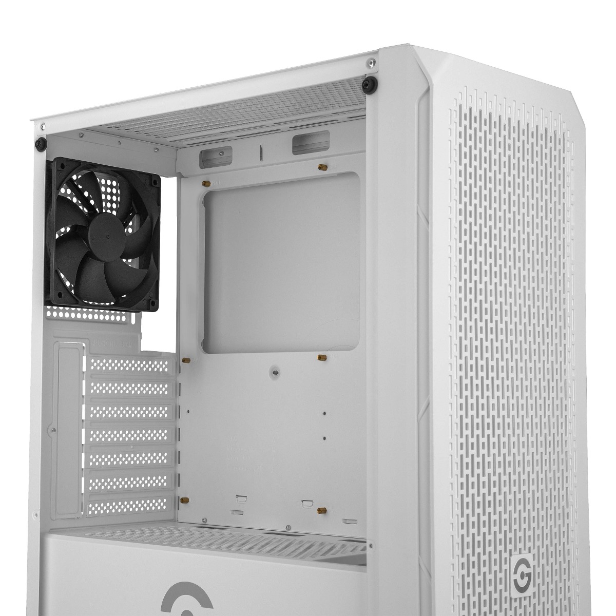 Getttech Gaming PC Case with Mesh Front Panel - SKU: GCM-ASGX1-01WH