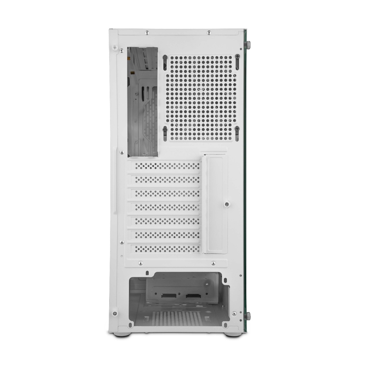 Getttech Gaming PC Case with Mesh Front Panel - SKU: GCM-ASGX1-01WH