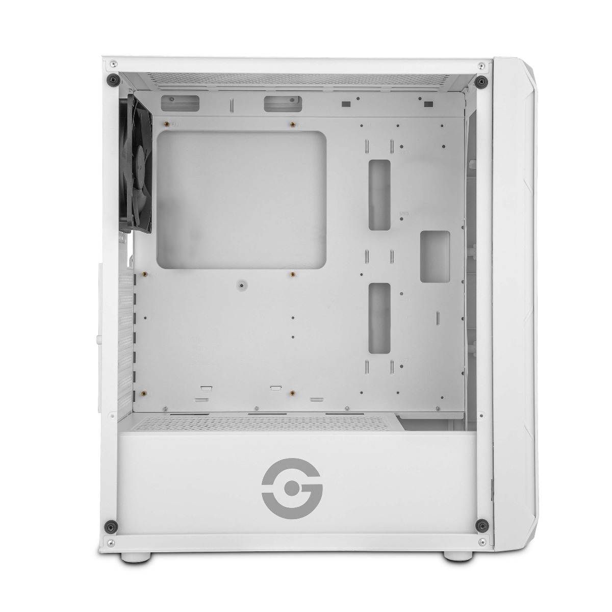 Getttech Gaming PC Case with Mesh Front Panel - SKU: GCM-ASGX1-01WH