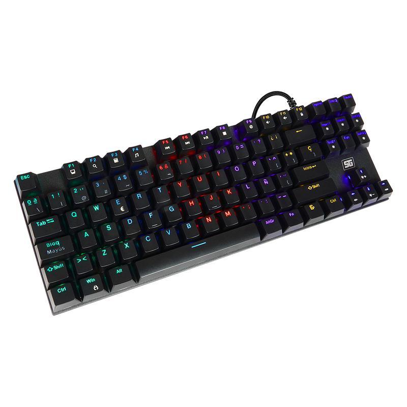 TECLADO VORAGO START THE GAME MECANICO TKL RGB RAINBOW C/SW NEGRO (KB-600)