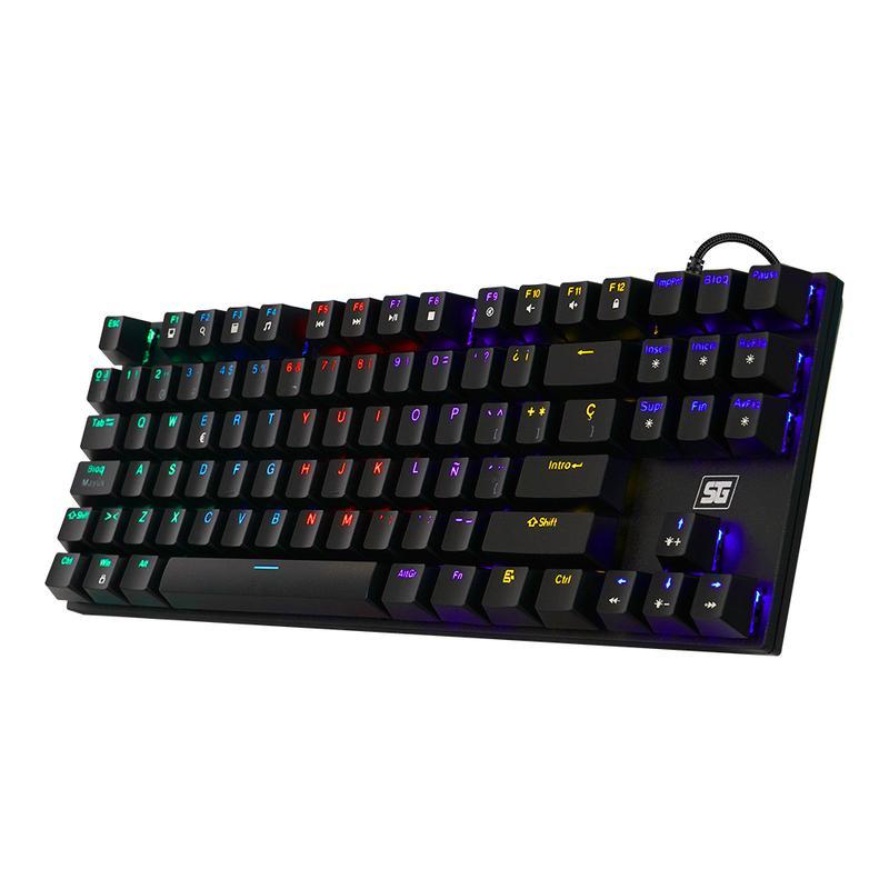 TECLADO VORAGO START THE GAME MECANICO TKL RGB RAINBOW C/SW NEGRO (KB-600)