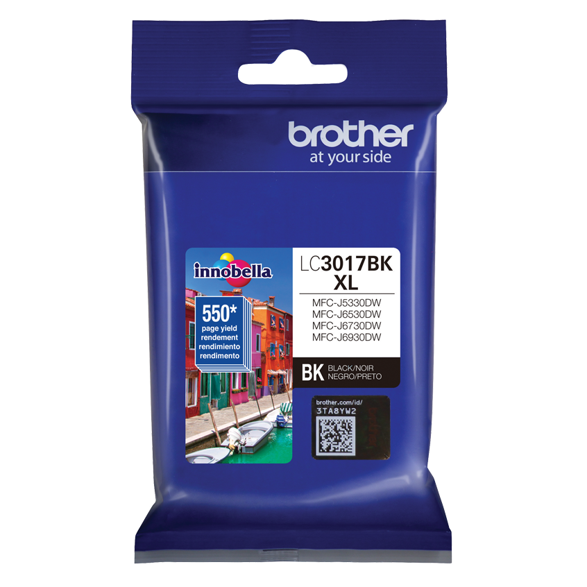 CARTUCHO BROTHER LC3017BK NEGRO 550 PAGINAS PARA MFCJ5330DW MFCJ6930DW M LC3017BK