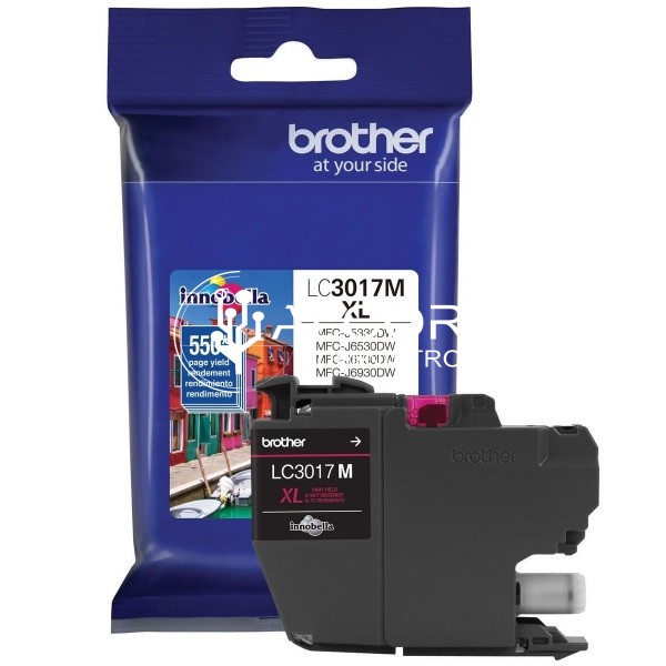 CARTUCHO BROTHER LC3017M MAGENTA 550 PAGINAS PARA MFCJ5330DW MFCJ6930DW LC3017M