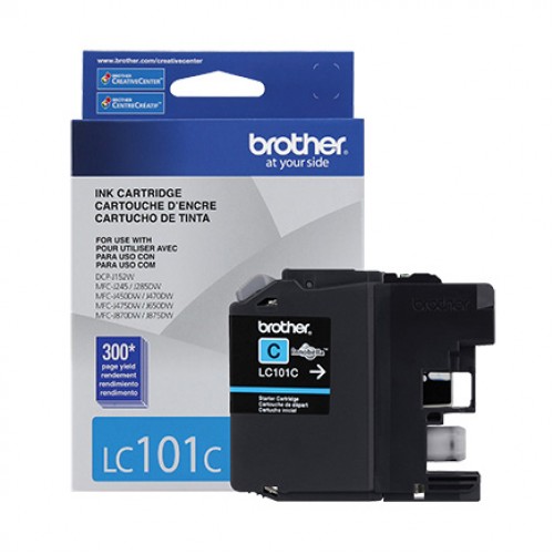 CARTUCHO BROTHER LC101C CYAN RENDIMIENTO DE 300 PAG PARA J870DW LC101C