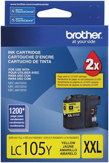 CARTUCHO BROTHER LC105Y AMARILLO SUPER ALTO RENDIMIENTO 1200 LC105Y