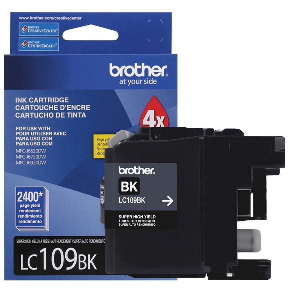 CARTUCHO BROTHER LC109BK NEGRO ALTO RENDIMIENTO 2400 PAG PARA J6 LC109BK