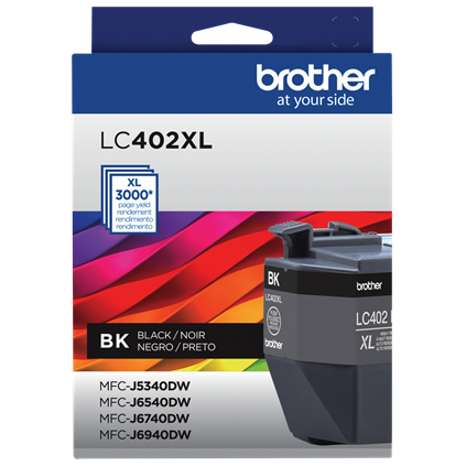 CARTUCHO BROTHER LC402XLBKS NEGRO 3000 PAG PARA MFCJ6940DW LC402XLBKS