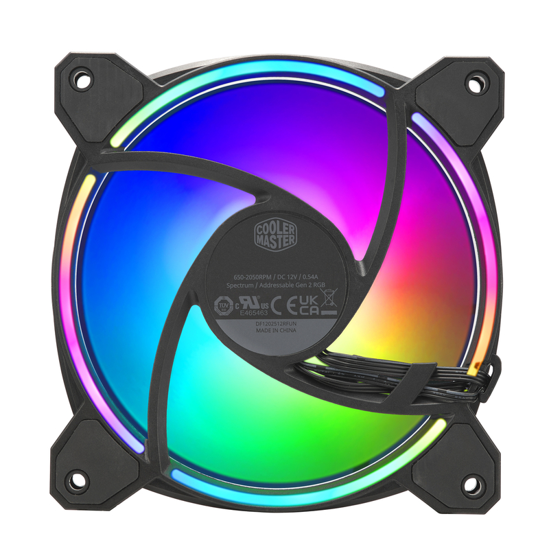 VENTILADOR COOLER MASTER MASTERFAN MF120 HALO 3 EN 1 NEGRO