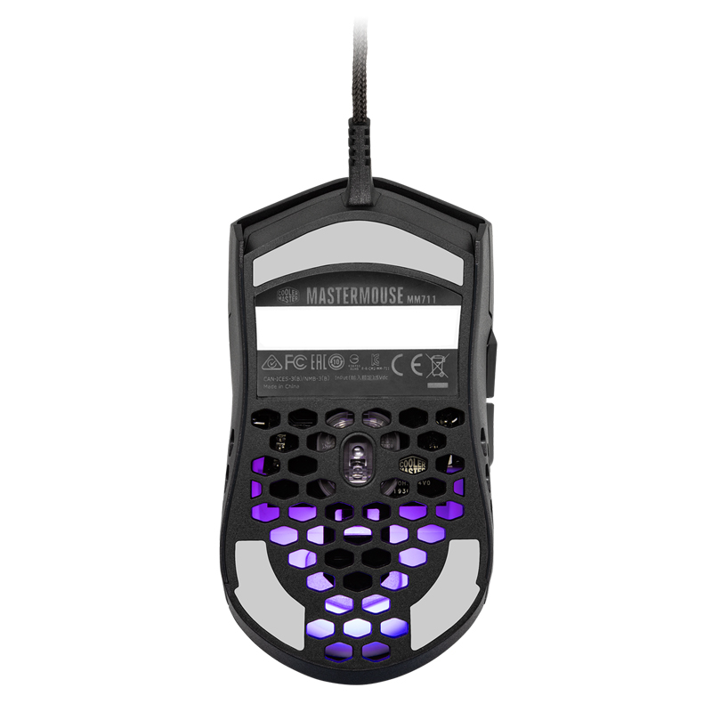 MOUSE COOLER MASTER MM711 BLACK RGB 16K DPI MM-711-KKOL1