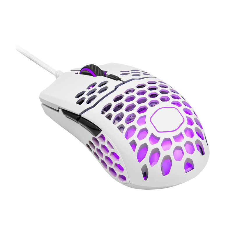 MOUSE COOLER MASTER MM711 WHITE RGB 16K DPI MM-711-WWOL1