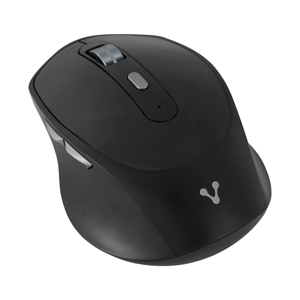 MOUSE VORAGO INALAMBRICO Y BLUETOOTH RECARGABLE TIPO C NEGRO MO-450