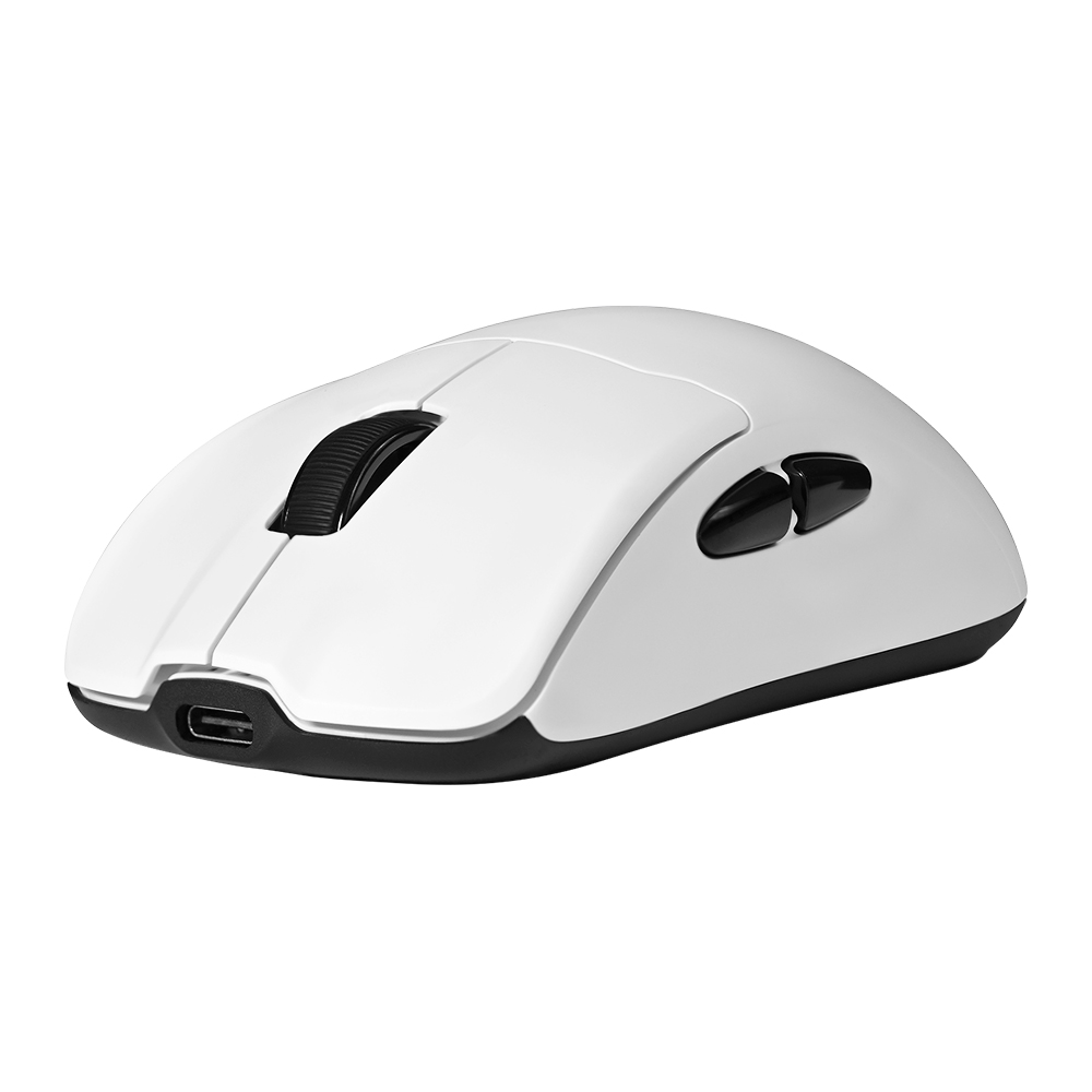 MOUSE GAME FACTOR INAL. WIRELESS 2.4G+BT, PIXART 3395, 26K DPI, 4K HZ BASE RGB 56G (MOW800-WH)