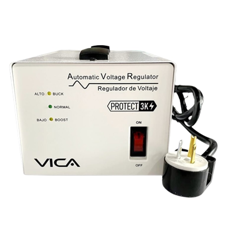 REGULADOR VICA 3KVA/1800W 4 TOMAS P/LINEABLANCA LEDS (PROTECT 3K)