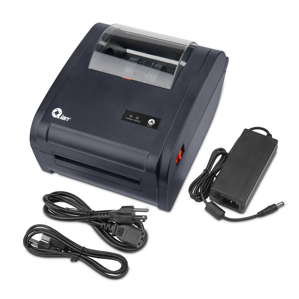 Qian Thermal Label Printer with built-in paper holder USB+BT- SKU: QOP-T10UB-DI